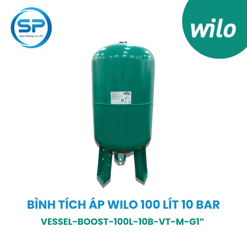 Bình tích áp Wilo 100 Lít 10 Bar